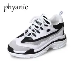 Phyanic Обувь женщина Спортивная обувь дышащая брендовая повседневная обувь Кружево на шнуровке Высокое качество модные Демисезонный