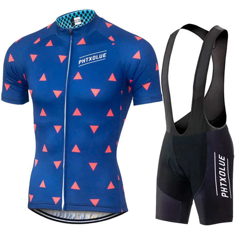 PHTXOLUE одежда для велоспорта Одежда/дышащая быстросохнущая Мужская велосипедная Одежда наборы для велоспорта с коротким рукавом наборы для велоспорта - Цвет: 20