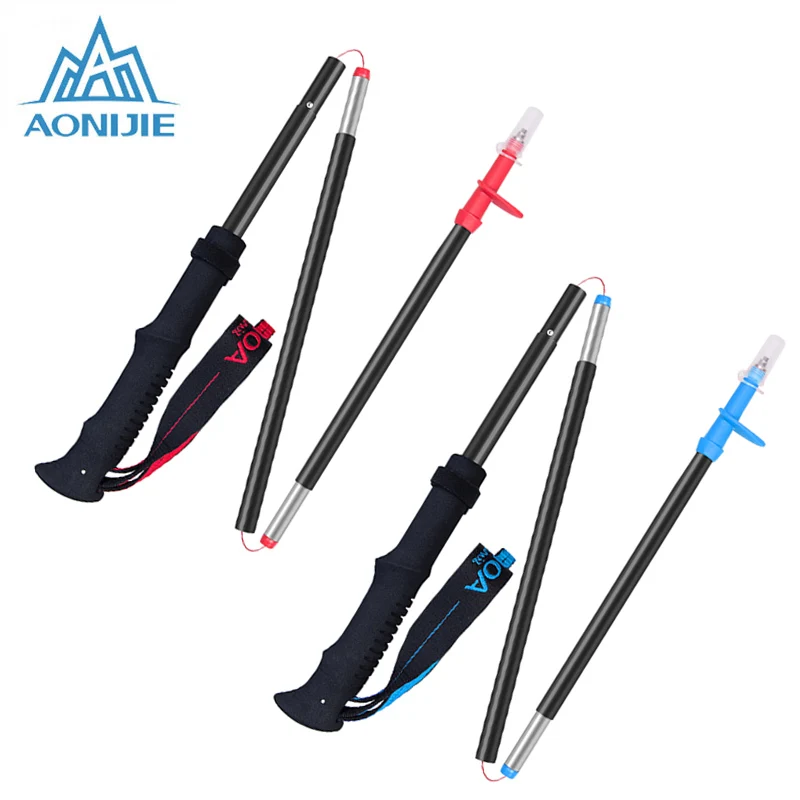 AONIJIE Walking Sticks Anti-shock Trekking Pole Lightweight Hiking Sticks Nordic Walking Stick Trekking Cane 4 Sections HT4070