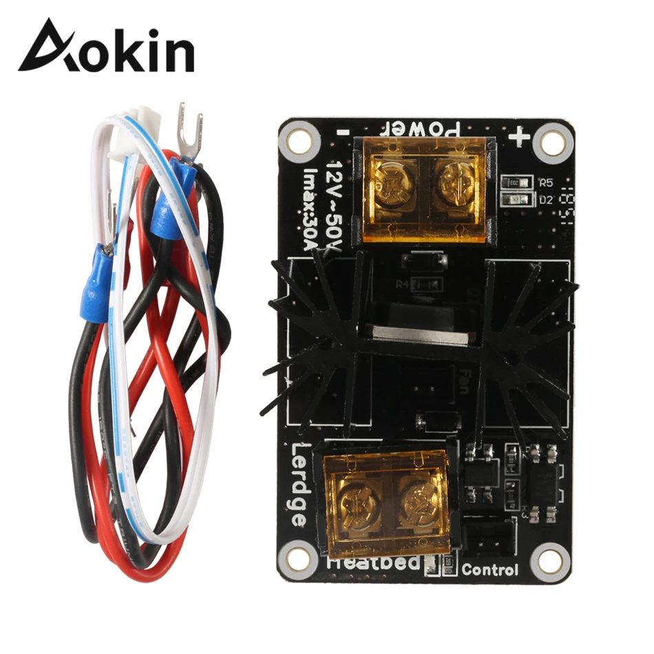 

Aokin Add-on Heated Bed Power Expansion Module High Power Module Expansion Board MOS Tube For Anet A8 A6 A2 / Ramps 1.4 / Lerdge