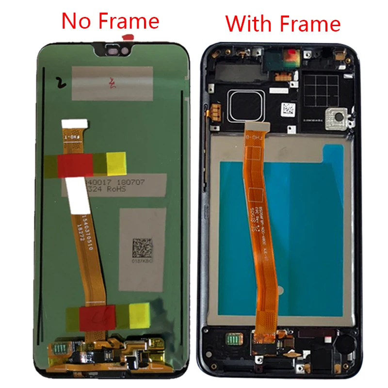 Ceny Wyświetlacz z odciskiem palca dla Huawei Honor 10 ramka wyświetlacza LCD zespół ekranu dotykowego wyświetlacz na Honor 10 COL L29 LCD