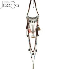 Gypsy Statement Vintage Long Necklace Ethnic jewelry boho necklace tribal collar Tibet Jewelry