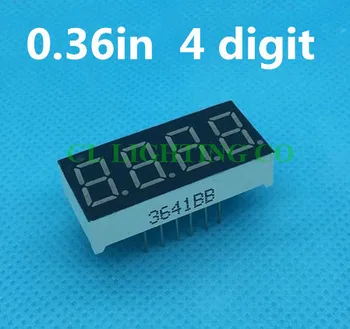 

High quality Blue 0.36" 0.36in digit tube 0.36 inch 4 Digit 7 Segment digital Light LED Numeric Digital Display,Common ANODE
