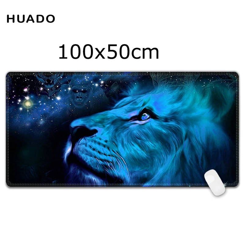 Kopen Grote Gaming Mouse Pad 1000*500mm Vergrendeling Rand Toetsenbord Mat Bureau Pad voor steelseries league of legends  borderlands