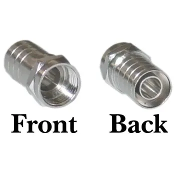 

RG6 F type pin Coaxial crimping On Connector with Long Barrel