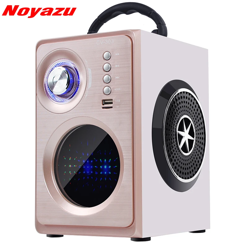 

Noyazu CV-303 Mini Wooden Wireless Bluetooth Speaker Portable Dual Surround Loudspeaker Support USB /SD/FM/Aux/for iPhone Xiaomi