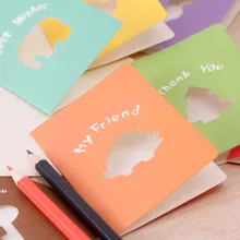 2 шт./партия, лидер продаж, рождественские поздравительные открытки с изображением пони ярких цветов, открытка с буквенным конвертом, Подарочный комплект для карт, открытка для сообщений E0417