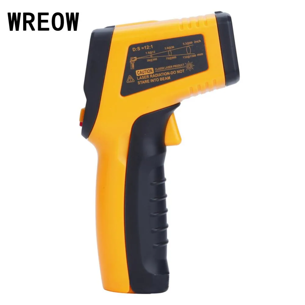 Hot Laser LCD IR Infrared Digital Handheld Temperature Thermometer Meter Gun Point TN600 -50~600 Degree Non-Contact Thermometer