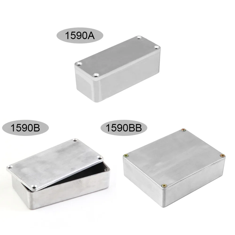 TSAI 1590A/1590B/1590BB Aluminum Stomp Box Effects Pedal Enclosure For Guitar Effect Case Holder Musical Instruments 3 Size