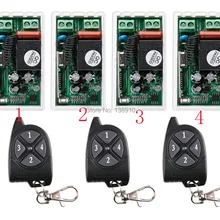 AC220V 1CH 10A RF Беспроводной дистанционного Управление переключатель Системы 433 МГц 3 передатчик и приемник 4 реле приемника умный дом переключатель