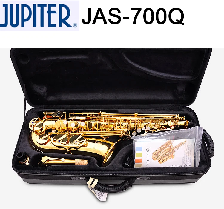 Taiwan JUPITER JAS 700Q Alto Saxophone Eb Lacquer gold Original 769