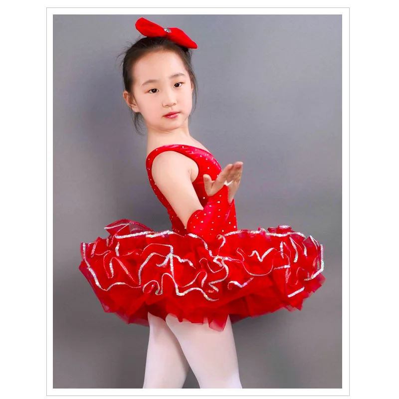 

Clothes red child Latin dance clothes dance female child leotard 8008