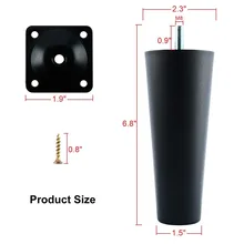 4 шт диван ножки замена мебели пластиковые диванные ножки, с монтажные пластины винты стул/диван/Loveseat/шкаф M8(метрические 8 мм