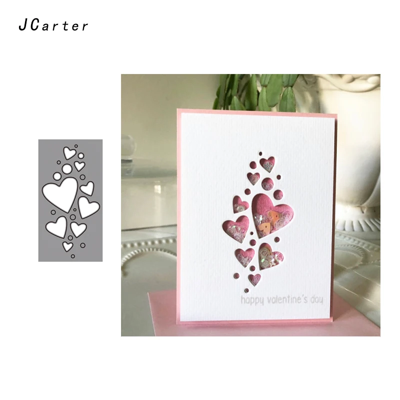 

JC Metal Cutting Dies for Scrapbooking Heart Frame Maker Craft Cut Die Stencil Handmade Album Paper Cards Decor Model Embossing