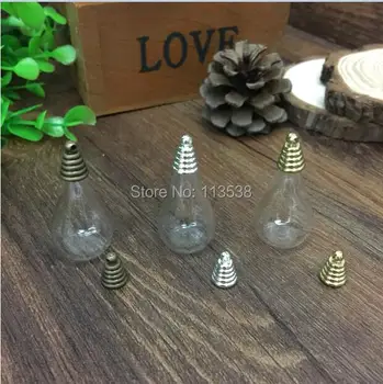 

Free 100sets/lot 28x18mm vase glass cover & metal cap &rubber plug set glass cover empty DIY Glass bottle vial jewelry making