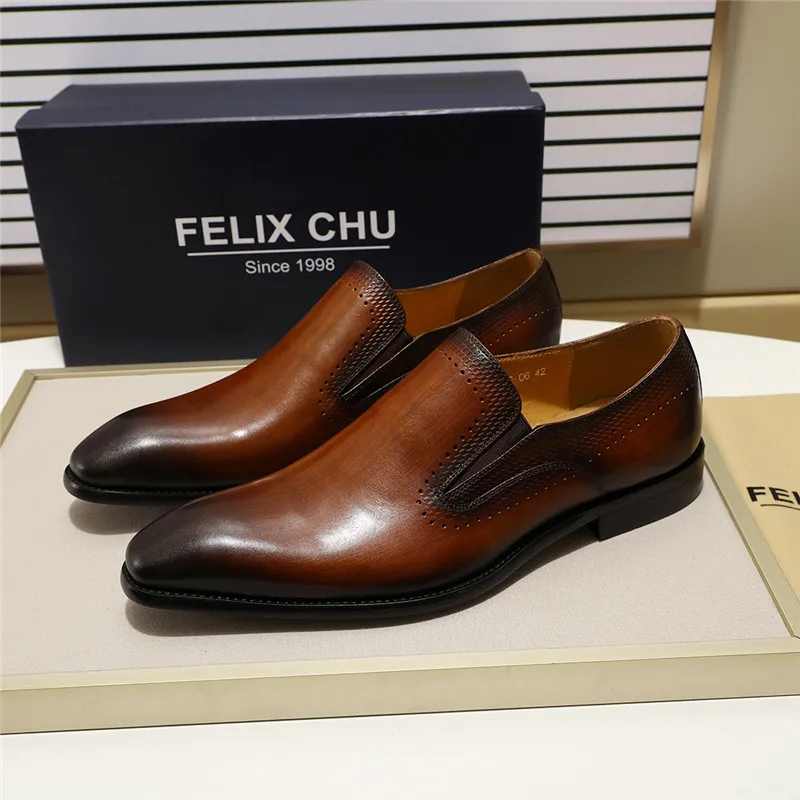 

3 Colors High Quality Cow Leather Casual Men Loafers Shoes Slip On Business Office Work Shoes for Male Handmade Size 39-46