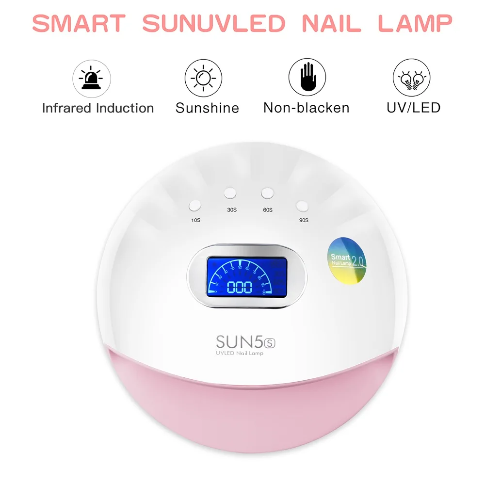 

24pcs 72W high-power nail lamp intelligent induction four gear timing painless phototherapy machine no dead Angle baking glue