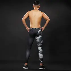 2017 новые Брендовые мужские длинные компрессионные брюки скорость сухой Кроссфит фитнес тренировочные брюки анти-бактерии леггинсы штаны
