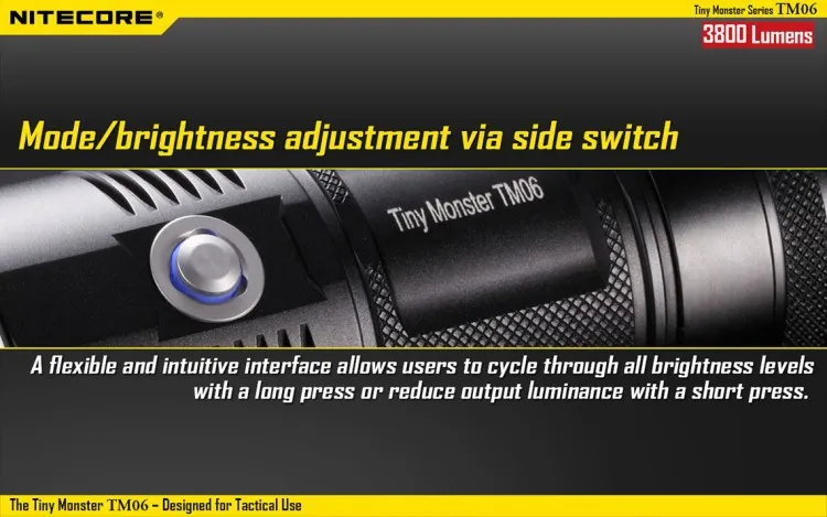 Preço de atacado Nitecore TM06 Tactical LED