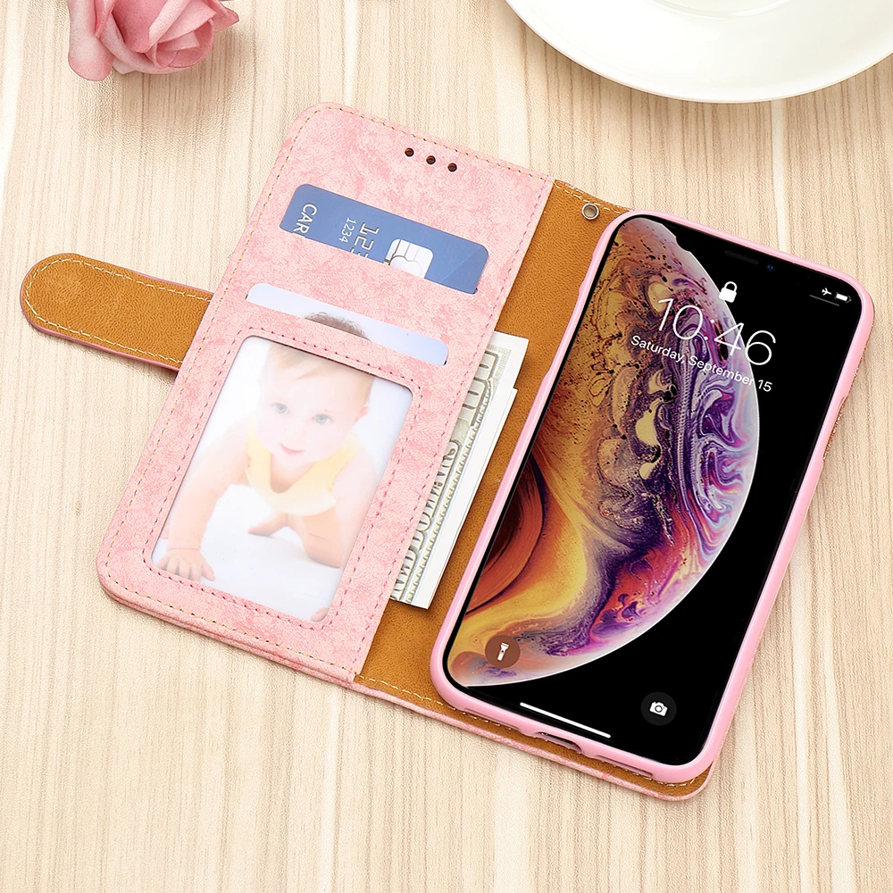 LLZ. COQUE, блестящий чехол-кошелек для Iphone 11 Pro Max X Xr Xs Max, милый кожаный чехол-книжка для IPhone 7 Plus, 8, 6 S, 6, 5, 5S, SE