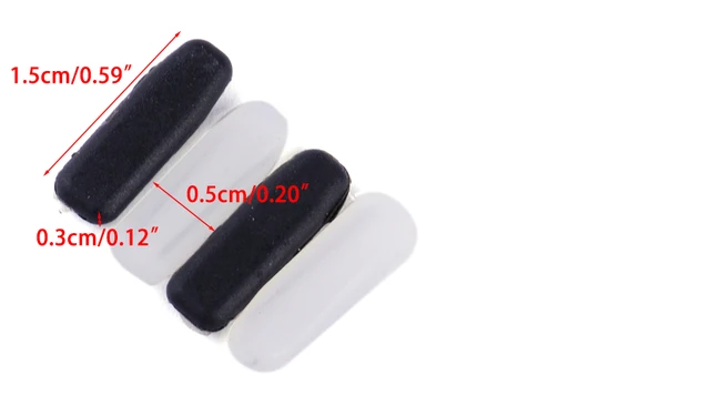 ☆フェイスクッションカバー シリコン製 スロットノーズパーツ 白 黒 2