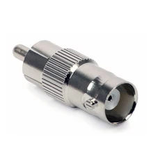 100 шт./лот SMTSEC система Скрытого видеонаблюдения Аксессуары BNC Женский RCA мужской соединитель коаксиальный кабель для системы видеонаблюдения BNC-105