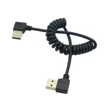 Стрейч 90 градусов вправо углом USB Тип Мужской до 90 градусов углом USB Мужской данных зарядный кабель угол 1 м 100 см