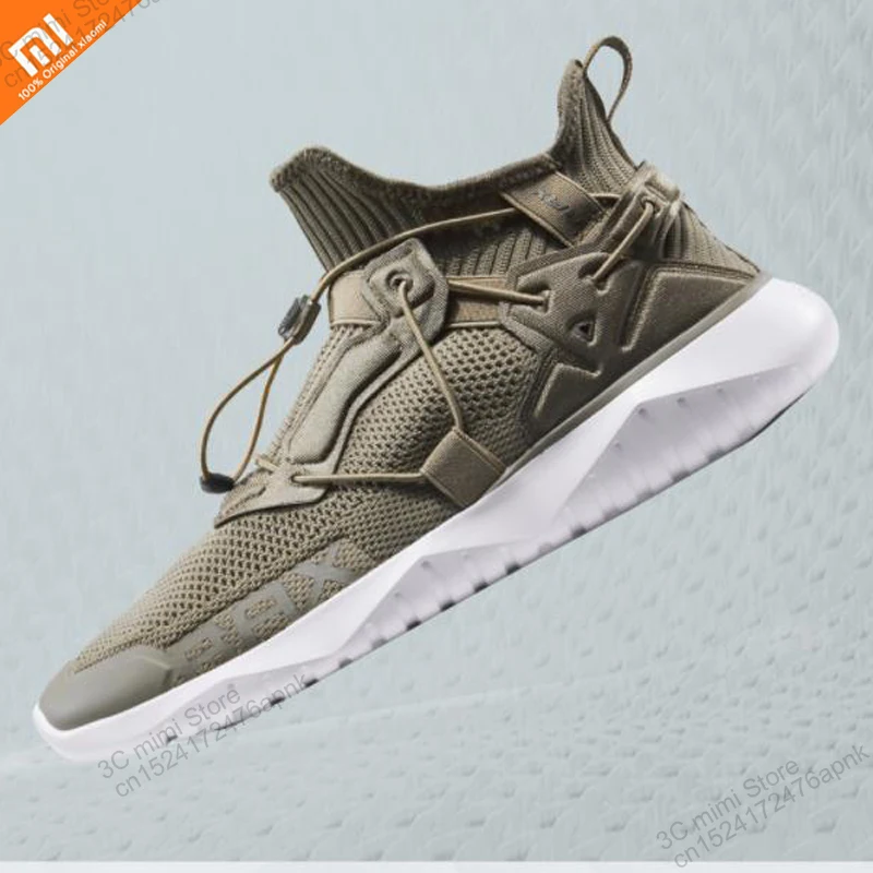 Xiaomi Mijia breathable flying woven lightweight sports running shoes soft non-slip wear high quali