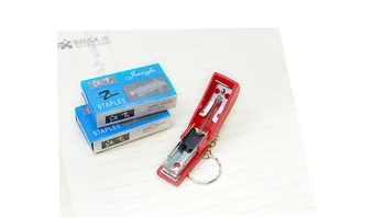 

Cartoon Mini Stapler Student Stationery Chain Stapler Wholesale Key Clock