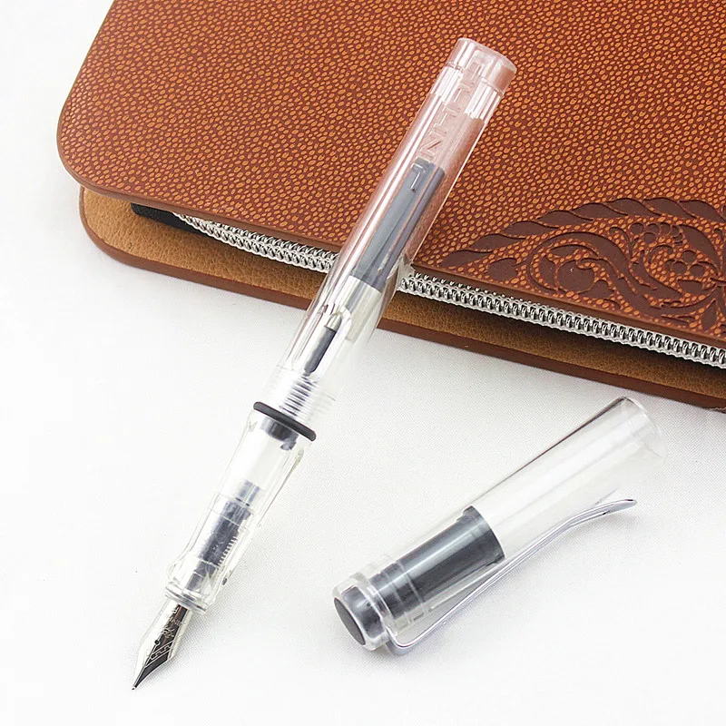 

Jinhao 599A High Quality Plastic Fountain Pen 0.38mm Extra Fine Nib Ink Pens for Gift Office Stationery Supplies Free Shipping