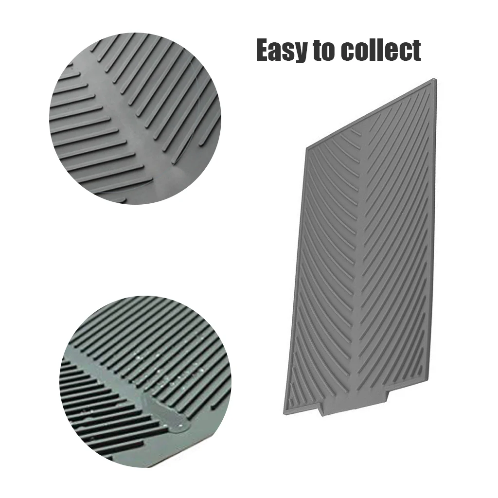  Silicone Dish Drying Mat Premium Square Heat Resistant Cushion Pad Table Mat Self-Draining Drying M