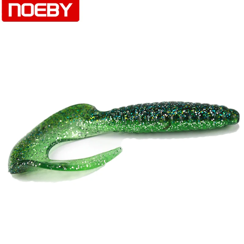 NOEBY S3119 рыболовные мягкие приманки щуки воблеры, силиконовые приманки peche leurre уникальный серповидный хвост 65 мм 85 мм для ловли окуня форели