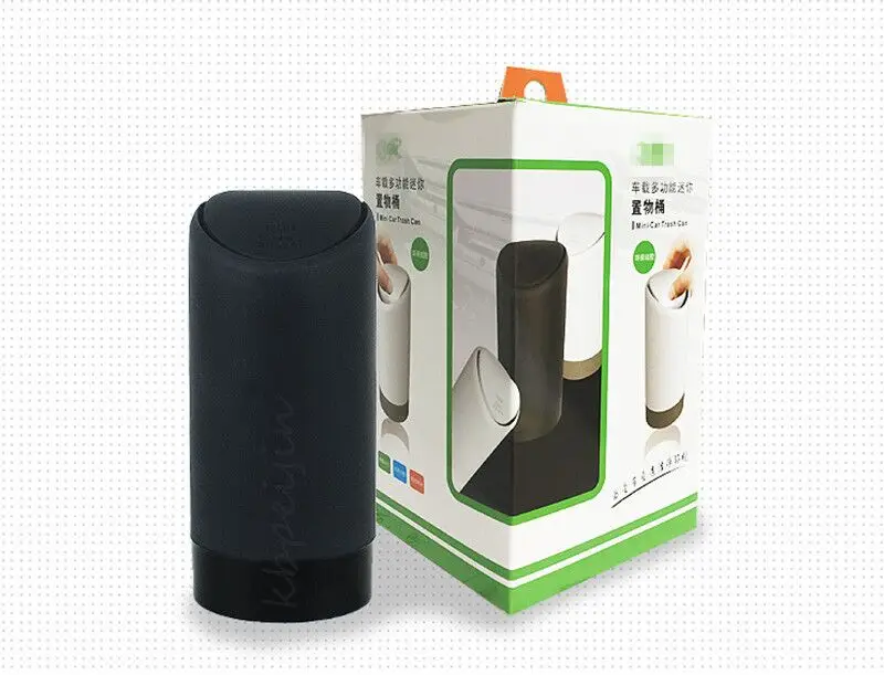 

car-styling Soft Silicone Car Trash Bin Rolling Cover Rubbish Box for fiat punto 500 bravo freemont stilo panda Accessories