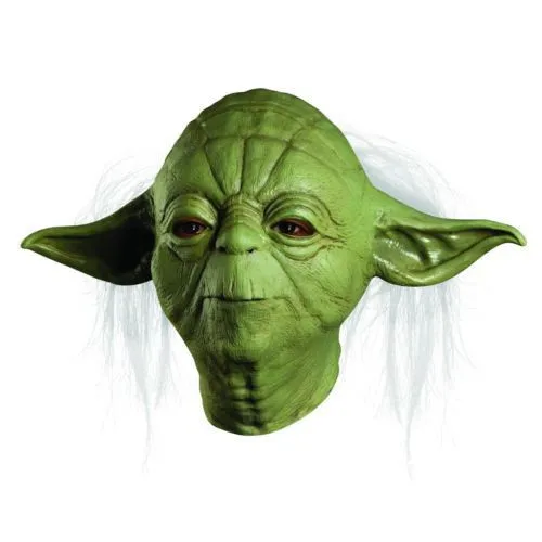 

Hallween Party Mask Star Wars JedtI Yoda Deluxe Overhead Costume Latex Mask Adult Movie TV Mask One Size Wholesale