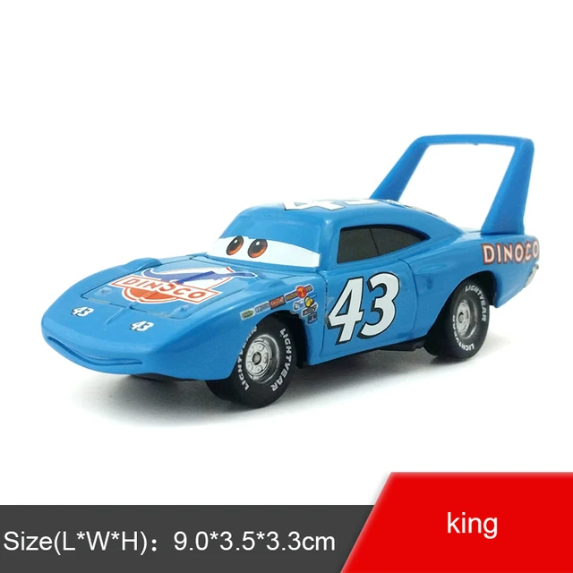 Sconosciuto Generic Disney Disney Pixar Cars Red Fire Truck Rescue Car The King Jackson Storm Mater 1:55 Diecast Metal Alloy Model Boys Chick Hicks