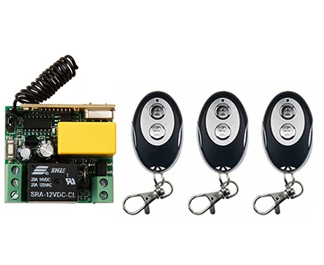 AC220V 1CH 10A RF беспроводной фотоприемник + передатчики формы ellipse обучающий