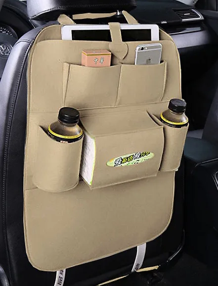 Movable Storage Bag Car Seat Pocket Seat Back Pocket Multifunctional Vehicle Storage Bag Travel Accessories for Driving Trip