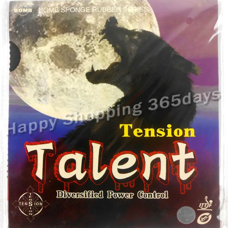 قنبلة المواهب التوتر القياسية طويل النقاط التدريجي تنس طاولة بينغبونغ المطاط مع الإسفنج سمك 