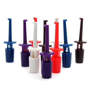 

Hot 10Pcs Round Single Copper Hooks Testing Probe Connecting Cable Wire IC Clips 4CM for Electronic Testing Electronics Stocks