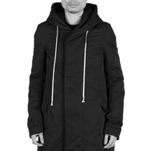 Новинка, Мужская зимняя одежда, модная теплая куртка с капюшоном, Свободное пальто с хлопковой подкладкой, большие размеры, сценические костюмы певицы