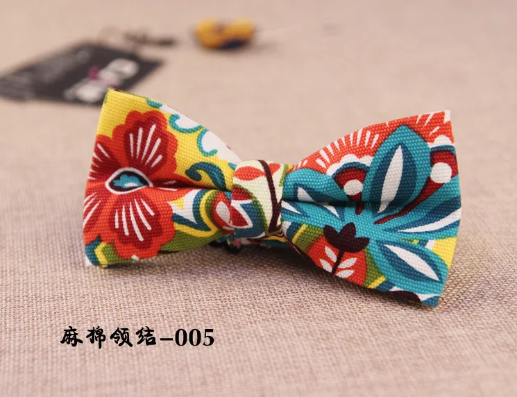 22 цвета модные дизайнерские женские галстуки белье хлопок Пейсли цветочным бантом бабочки для мужчин Свадебная вечеринка 300 шт. Fedex