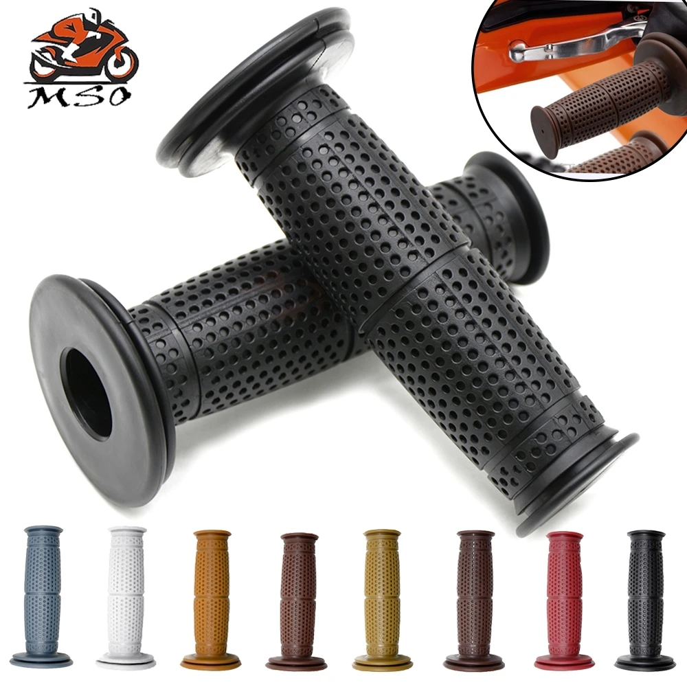 Universal Handle Grip 22mm 7/8" Soft Rubber Handlebar Hand Grips For SUZUKI GSF650 GSF650S GSF1000 GSF1200 GSF1250 Bandit MOTO