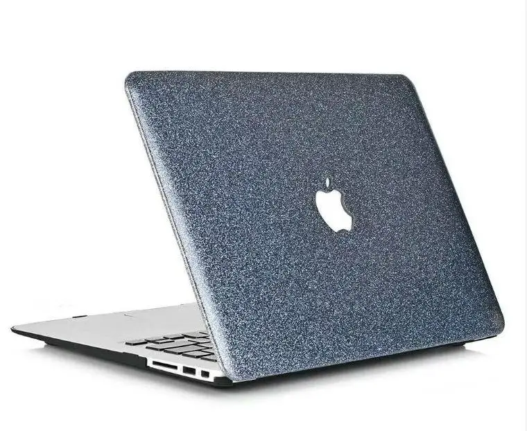 Модные Искрящиеся кристалл для Mac book Pro 13 15 201 Touch сумка ноутбука Air плюс клавиатура крышка - Цвет: Синий