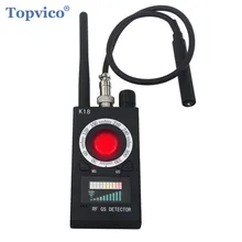 Topvico gama completa pro anti-espião detector de insetos sem fio lente da câmera escondido sinal gps tracker rf dispositivos gsm localizador magnético