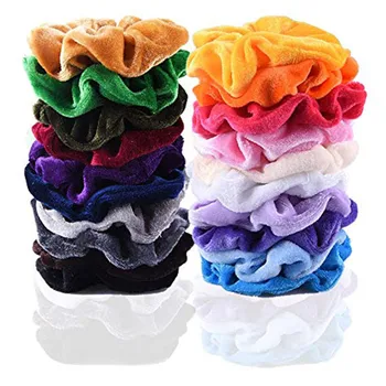 

Styling Accessories 20 Pack Hair Premium Velvet Elastics Hair Ties Bright Colorful Bobbles Bands Professional Tool Casual July3