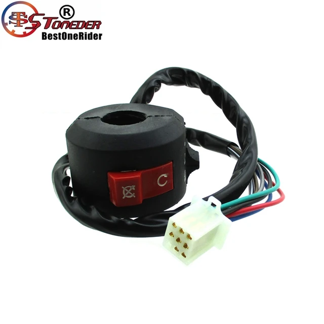 STONEDER 8 Wire Kill Light Start Switch Without Choke Lever For Chinese Kazuma Taotao Coolster 50cc 70cc 90cc 110cc ATV Quad