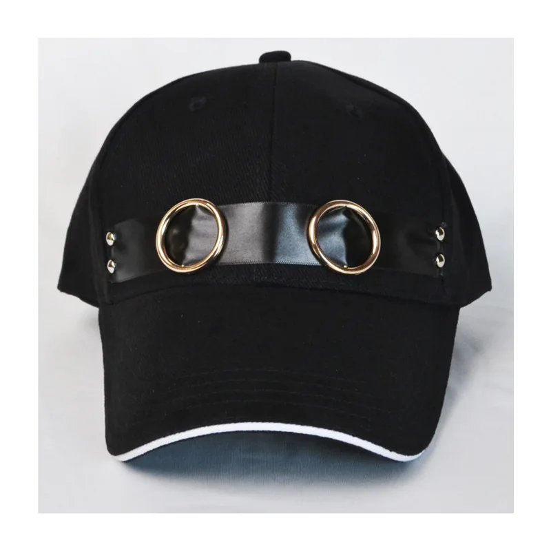 

2018 New Harajuku Style Curved Brim Baseball Cap Eyes Hoop Baseball Cap Bone Snapback Caps Hip Hop Hat