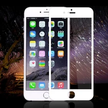 9H Clear Front Screen Protective Film For iPhone 6 6S Plus 7 Plus Tempered Glass Full Cover 3D Curved Edge Full Coverage Case