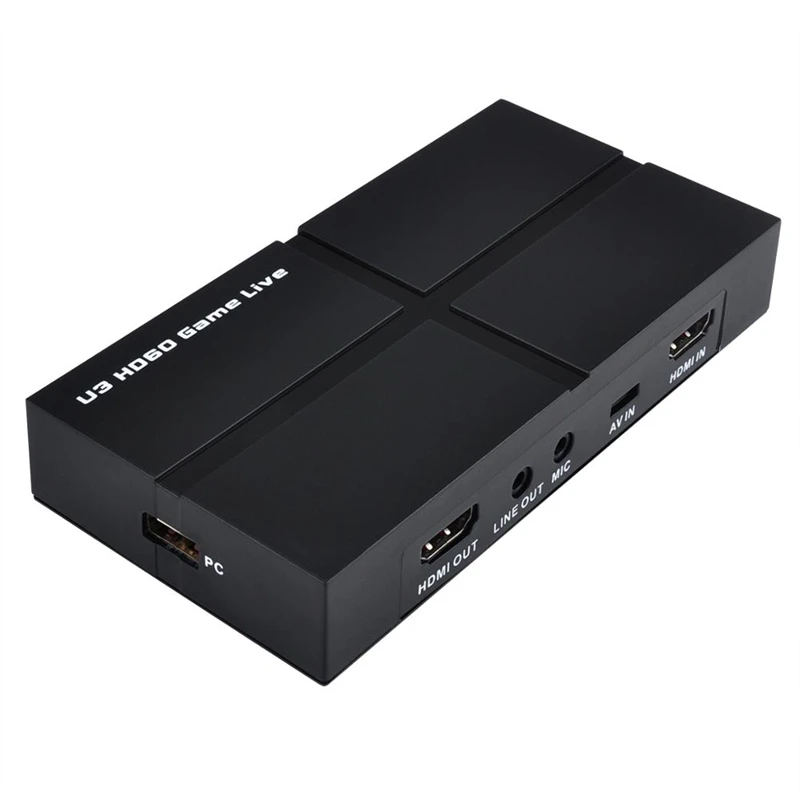 USB 3,0 HDMI AV CVBS компонентная Карта видеозахвата игровая записывающая коробка с микрофоном, HD камера видеоконференции медицинская прямая трансляция