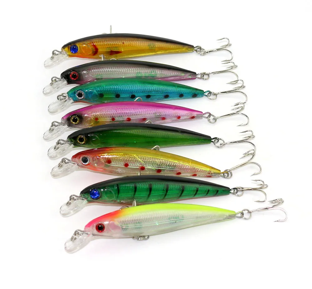 Equipamento de Pesca Isca de Pesca Marca Centímetros 13.4g Hard Bait Minnow Laser Iscas Hengjia Ganchos Pesca Wobbler Isca Artificial 100 Pcs 11 4 De Pesca Pesca Wobbler isca artificial isca de pesca